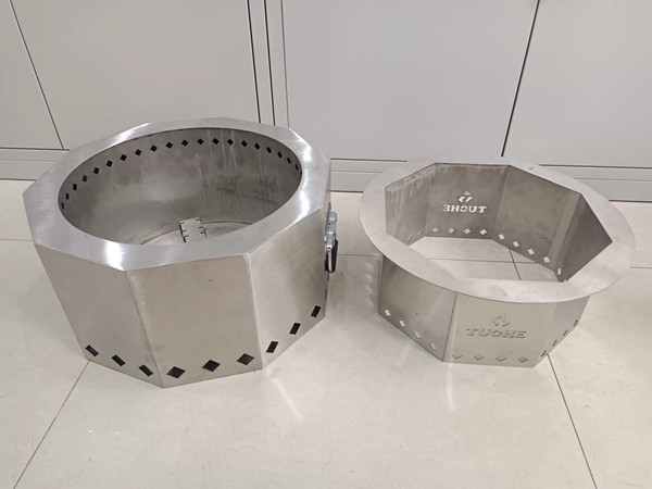 Handy Portable Pellet Smokeless Fire Pit , 15 Inch Double Walled Fire Pit