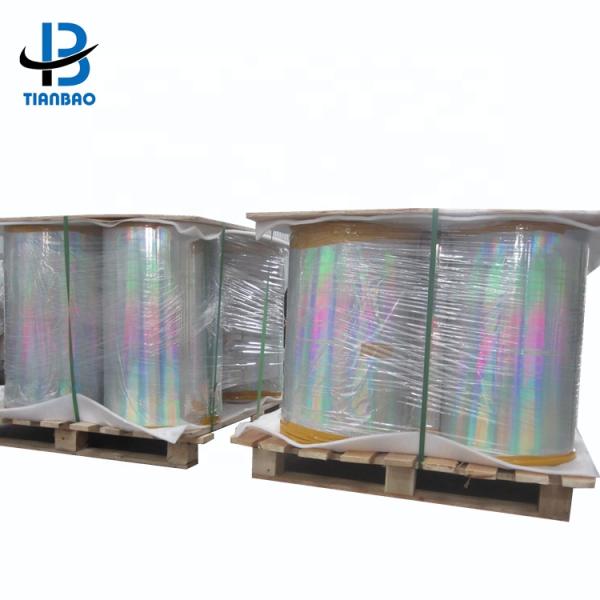 PET Cold Foil Film Aluminum Metalized PET Holographic Film for Exhibition Glitter Film