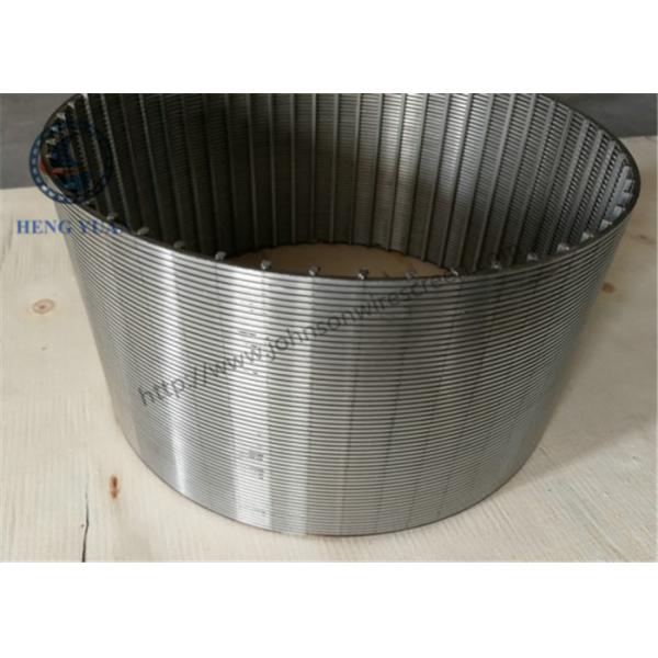 SUS 304 Wound Johnson Profile Wire Wrap Screen Tube 5800mm Length