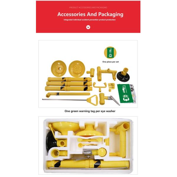 Спрей очиститель для глаз ABS пластиковый композитная очиститель для глаз Аварийное устройство для лабораторных инспекций очиститель для глаз