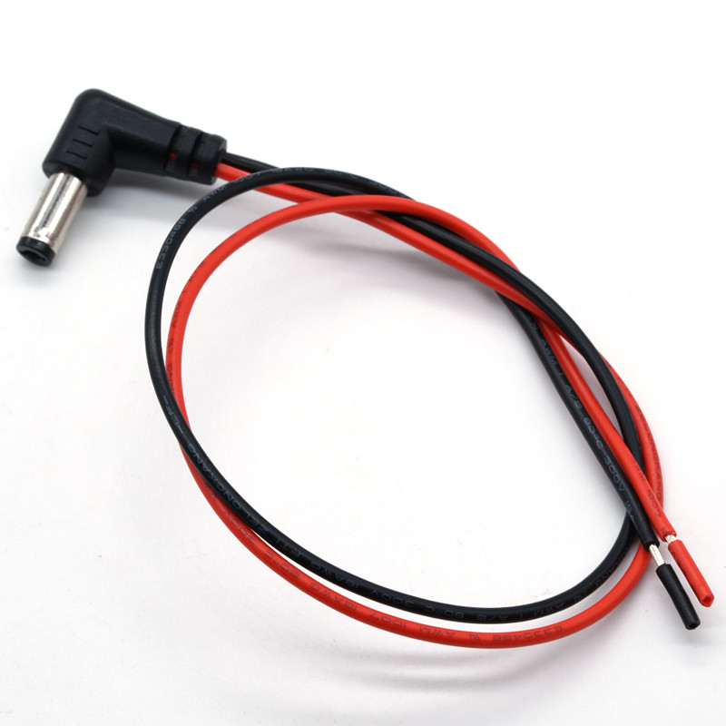 5,5 2,1 кабеля Джек силы DC, кабель UL1007 18AWG 90 градусов мужской женский