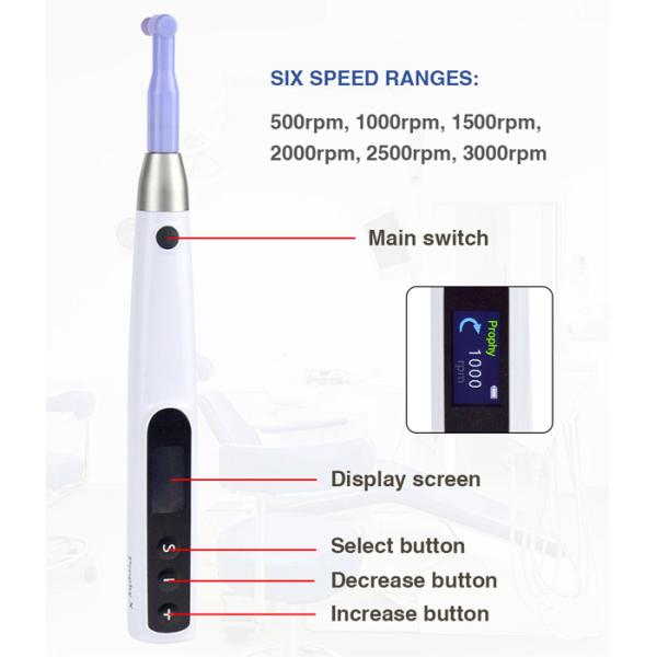Dental Cordless Polishing Wireless Electric Motor With Prophy Angles Machine  Dental Tools