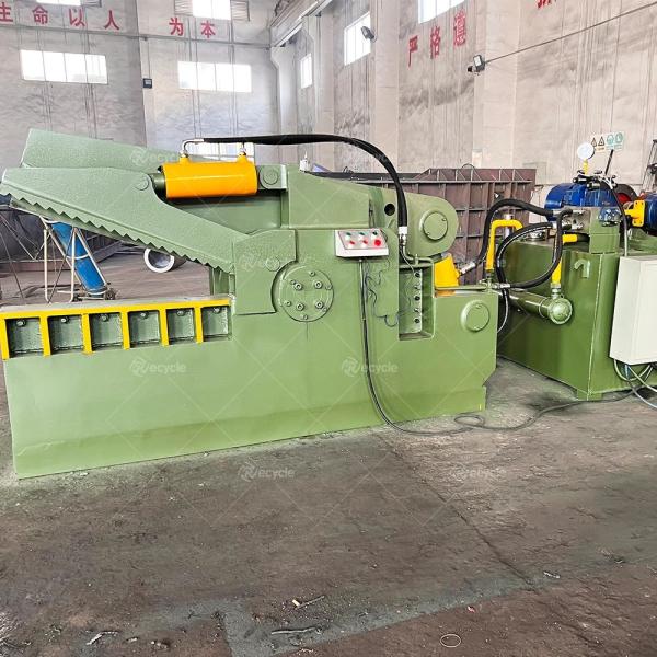 Industrial alligator metal flattening shear crusher Waste Scrap Sheet C Shears Hydraulic Steel Shearing Machine