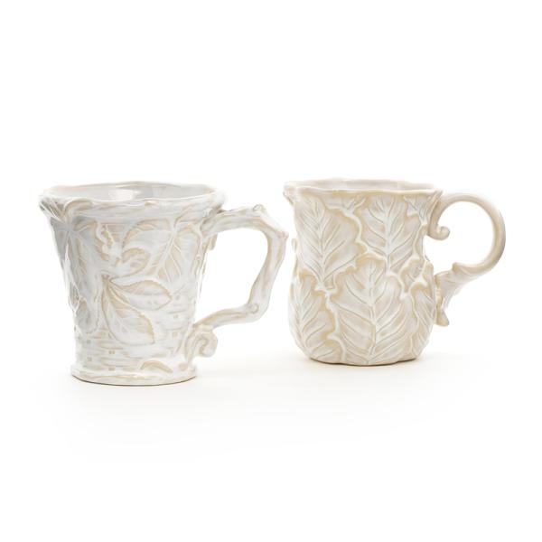 Gardening Mugs White Garden Harvest Mug Ceramic Mug With 3d Reactive Glaze