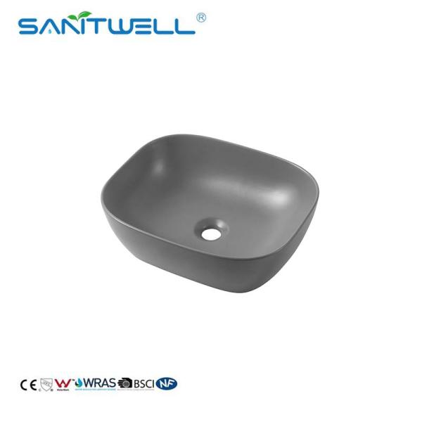 Chaozhou New Developed AB8417MG Models Professional Manufacturer Vanity Wash Hand Basins Matt Grey Sink