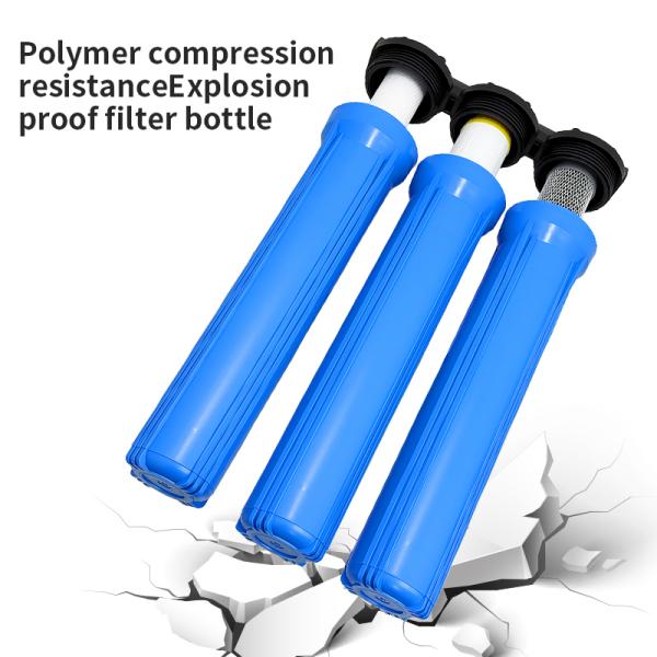 Filtre à eau à ultrafiltration pour toute la maison Bouteille bleue 20 pouces pour l' élimination des sédiments