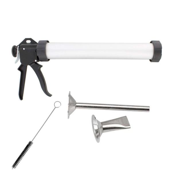15 Beef Jerky Gun Food Grade Aluminium - Homemade Sausage Making  Kit Jerky Shooter with 2nozzle and one small brush