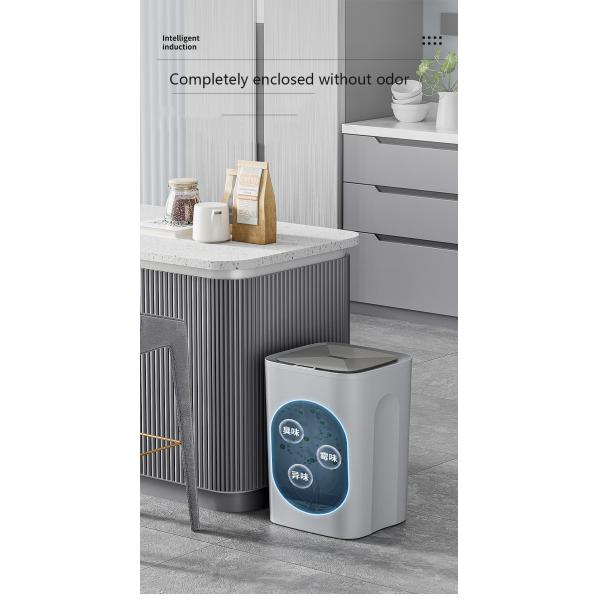 Smart Sensor Ipx5 Waterproof Trash Bin Small Plastic Touchless Trash Can
