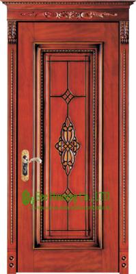 40mm Solid Timber Entry Door For Apartment, Lacquer Finish Timber Door For Sale In China