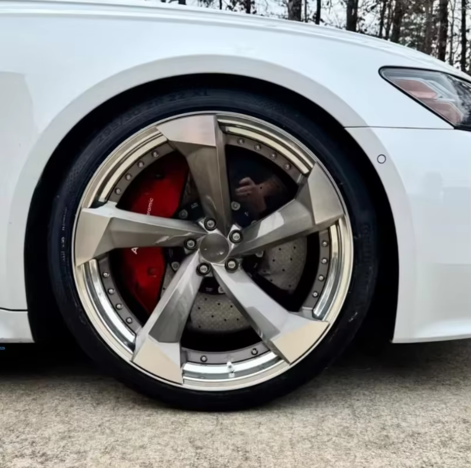 Lightweight 6061-T6 Forged Wheels 2-Piece Monoblock 17-24 Inch 5x114.3 5x112 5x120 PCD Car Rims for Benz BMW Audi Suv Ford JDM