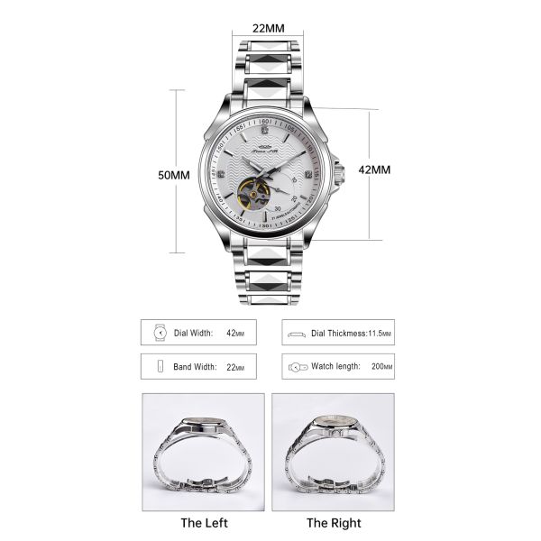 Men's Mechanical Watch - Stainless Steel Bracelet