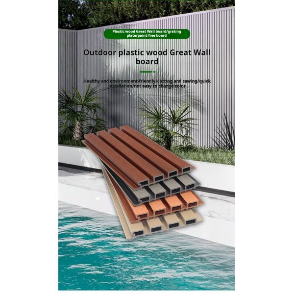 Hot Sale WPC Outdoor Wall Panel Coextrusion Waterproof Durable Wood-Plastic Composite for Exterior Wall Cladding