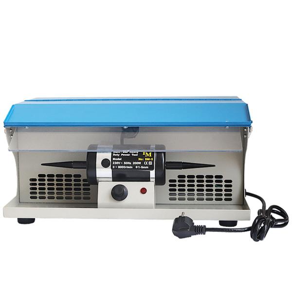Double Head Jewelry Grinding Machine Polishing Motor With Dust Collector