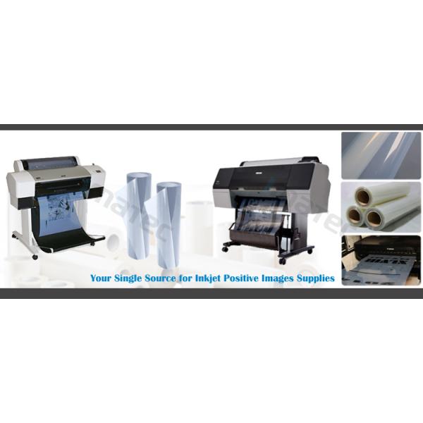 Matéria-prima 143±2 Dmax do ANIMAL DE ESTIMAÇÃO positivo do filme de impressão da tela do Inkjet 1400 DPI