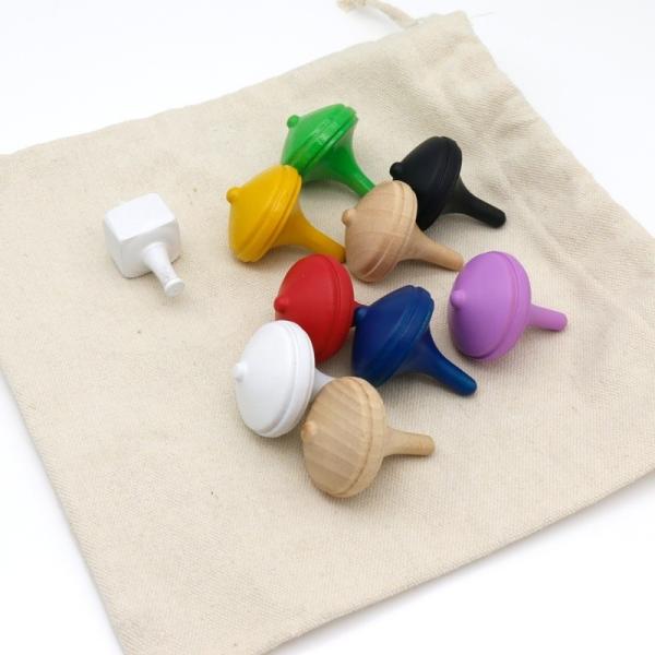 Wooden Gyroscope Spinning Top Eco-Friendly Educational Toy for Kids