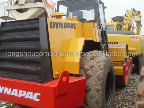 37 KW Used Dynapac CA30 CA25 Road Roller Drum Single Drum Roller For Road Construction