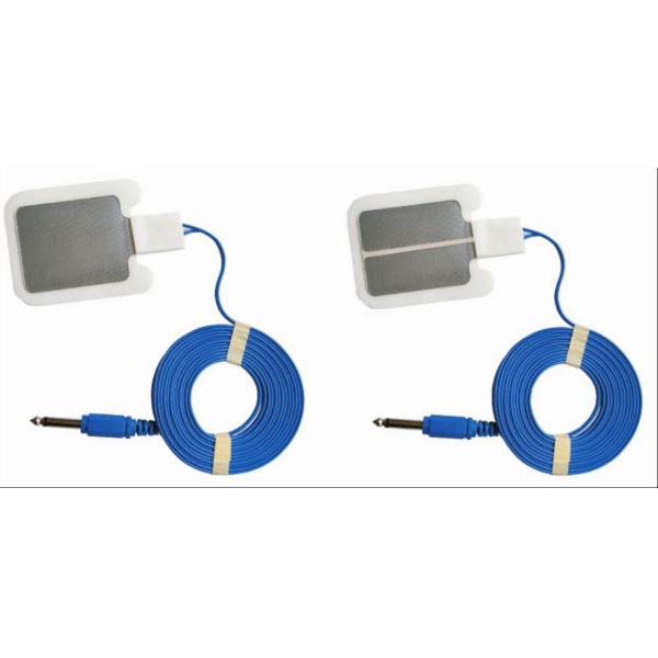 Placa negativa de electrodo neutro desechable con cable