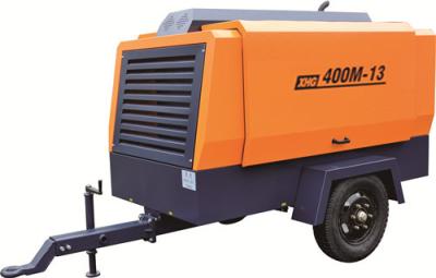 Rotary Screw Industrial Air Compressor Mid Type Engine 2 Wheels Moving