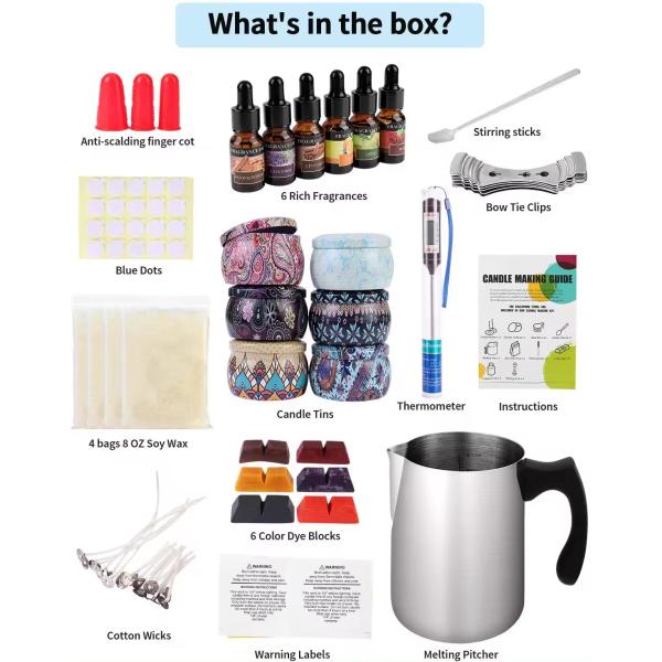 Aromatherapy Large Scented Soy Candle Making Diy Kit With Beginners Kit