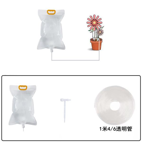 Extra Large Plant Drip Irrigation Bag Automatic Watering Bags Self Automatic Watering System Drip Irrigation Device With Adjustable Valve Switch For Gardening Flower Outdoor, Clear