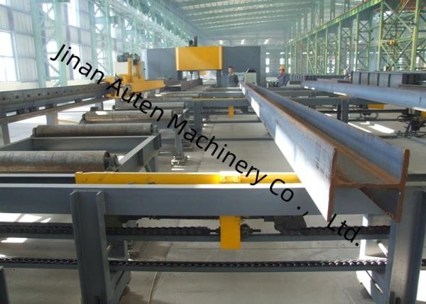 Machine de perçage, marquage et cisaillage de poutres CNC à trois broches BT40, longueur de poutre 2000～13000mm