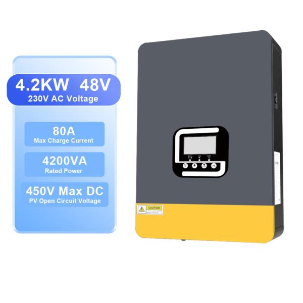 4Invertisseur solaire hybride de 24 V de 0,2 kW avec régulateur de charge MPPT