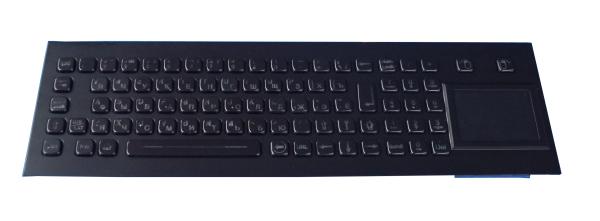 Teclado inoxidável Backlit montagem de USB do painel superior com o teclado do touchpad e do numeci
