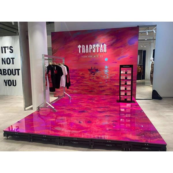 Epistar P4.81 SMD Full Color LED Floor Tile Screen 3 Years Warranty