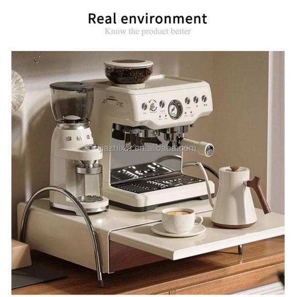 Living Room mesa 2 Tier Pull out Coffee Pod Storage Box Coffee Machine Rack with Drawer Tea Bag Organizer Kitchen Spice Shelf