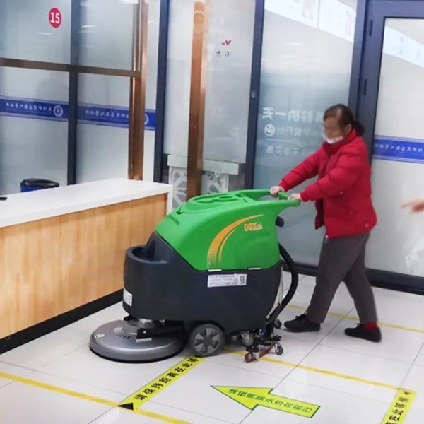 CleanHorse Walk-Behind Electric Floor Scrubber for 510mm Cleaning Width and Low Noise