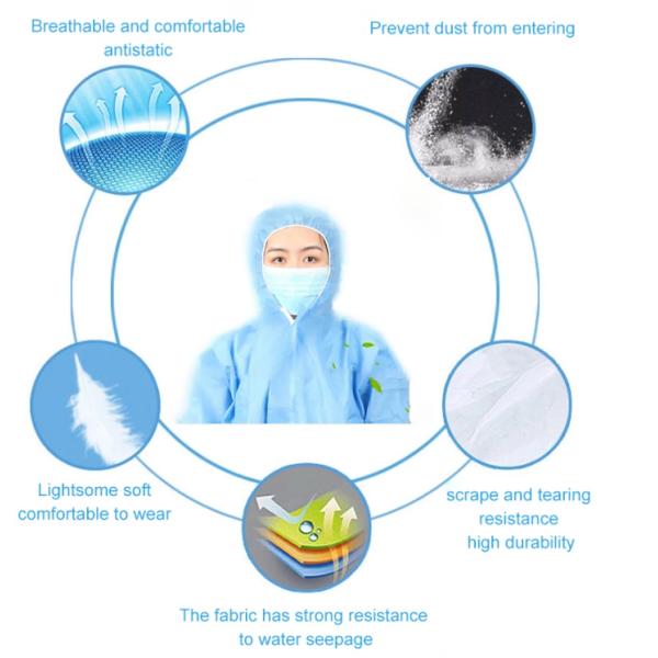 Hospital Unisex Disposable Protective Medical Gowns