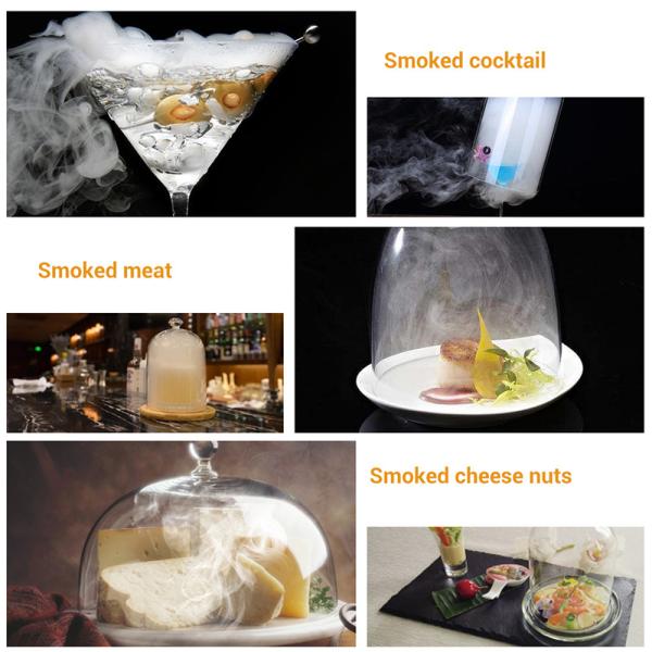 Plastic Utensils and Handheld Smoke Generator for Smoke Generation in Molecular Cuisine