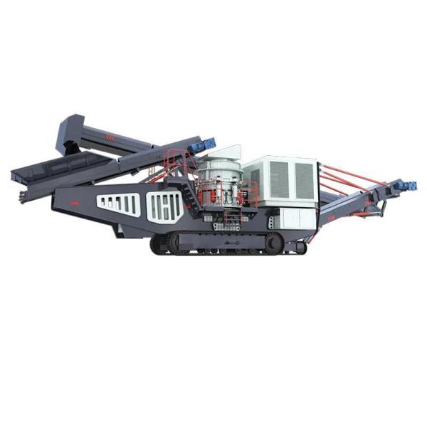 Iron Gray Portable Mining Limestone Mobile Stone Impact Screen Rock Crusher Y3S1548F1010