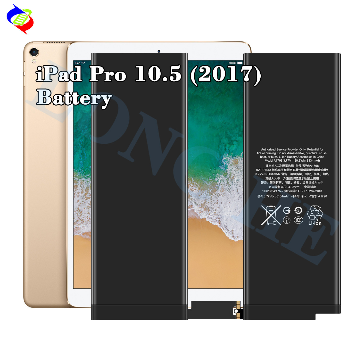 Аккумулятор планшета для iPad Pro 10.5 2nd A2134 A2123 A2152 A2153 A2154 8134mAh Литий-ионный аккумулятор