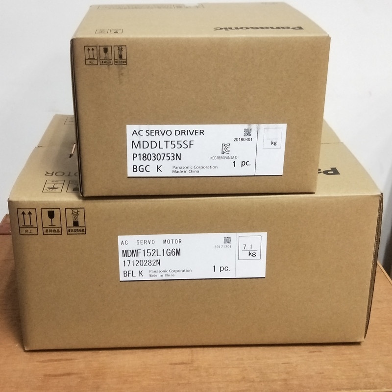 Panasonic MINAS A6 MHMF152L1G6M Servo Motor 1.5kW 200V AC High Inertia with 23-bit Encoder and IP67 Rating