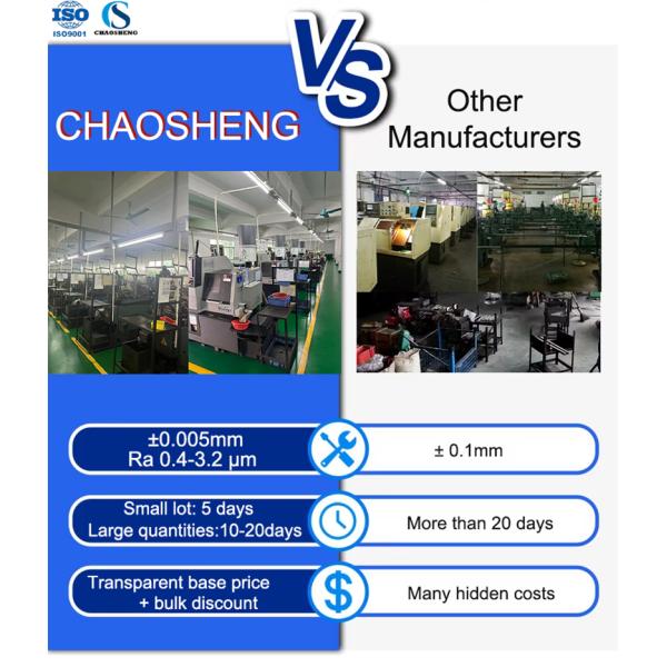 304SS 316SS Steel Turned Parts Metal CNC Machining Milling Turning