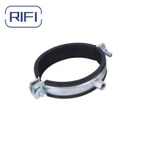 Grampos de conduta elétrica de aço carbono Grampos de tubos pesados com EPDM