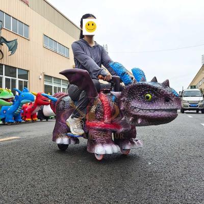 Dinosaurio eléctrico grande y personalizable para parques infantiles, capacidad para 100 kg