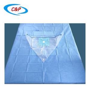 Ortopedia do joelho Artroscopia Drape em azul / verde Serviço OEM suave dispon