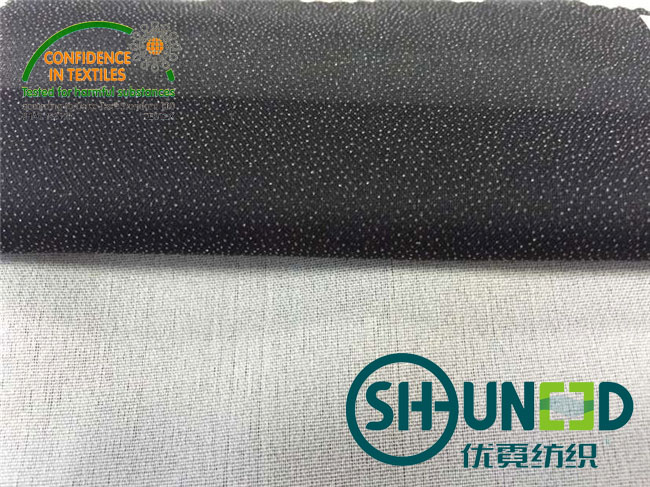 сплетенный простиранием Interlining Weave ткани 30D простый сплавляя с процессом кремния