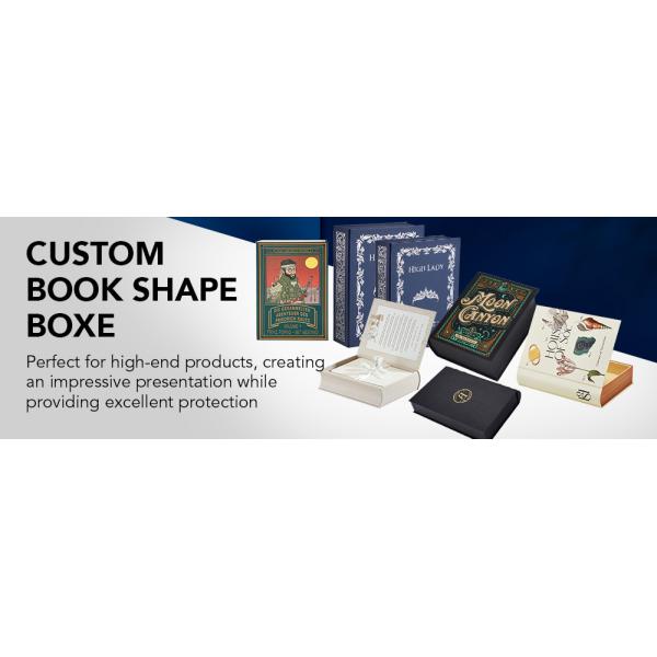 Boîte à bijoux en forme de livre avec séparateur en carton pour produits cosmétiques de soins de la peau