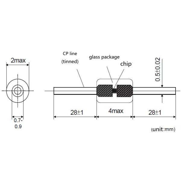 Household Appliances Glass Encapsulated High Temperature Thermistor MF59 10K 100K Glass Shell Temperature Measurement NT