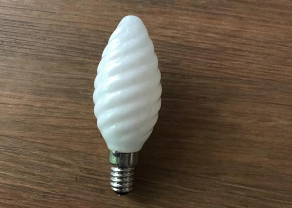 Milky Glass Led Candle Light Bulbs C35 Eco Friendly For Amusement Park