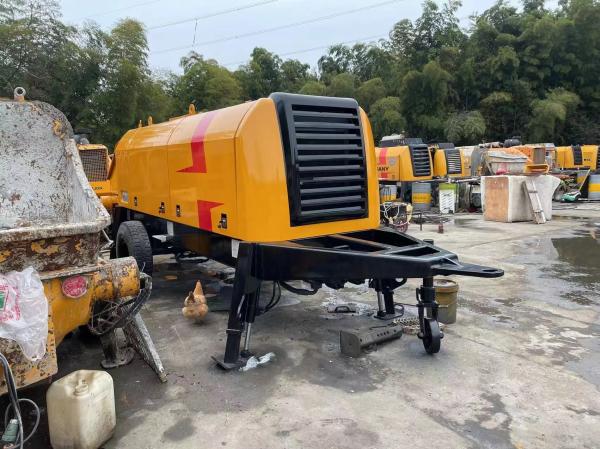 Used Shacman Trailer Concrete Pump Mixer Max Delivery Height 250M 6000 Kg