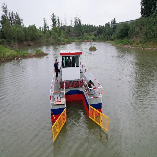 Duckweed Mowing Boat 1.8m Cutting Width 5 CBM Hopper