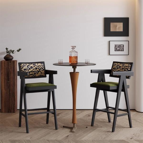 Nordic Solid Wood Dining Chair Italian Minimalist Hotel Coffee Shop Negotiating Chair