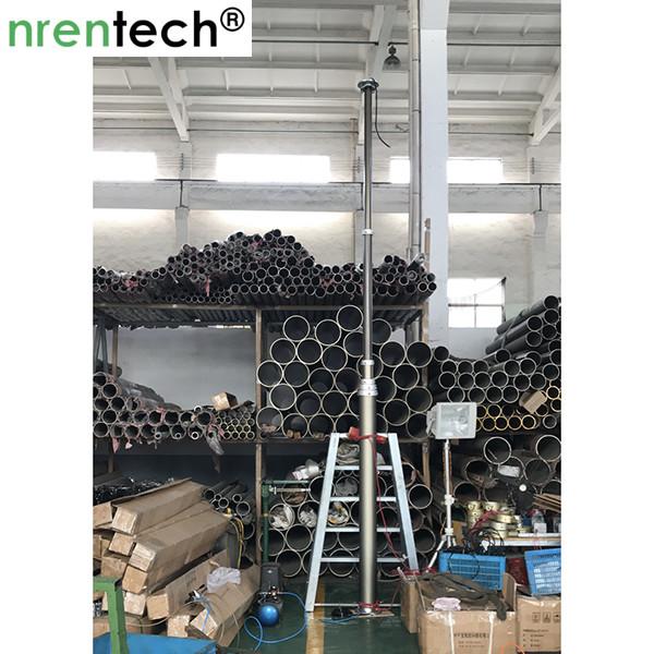 9m height pneumatic telescopic mast for lighting tower 4x1000 Metal Halide Lamps lighting mast tower lighting tower mast