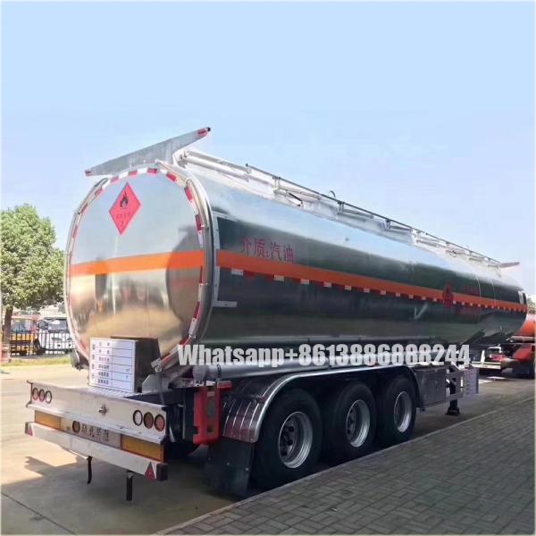 46000 Liters    Aluminum Alloy Oil tank Semi Trailer     Flammable Liquid tank Transport Semi-trailer