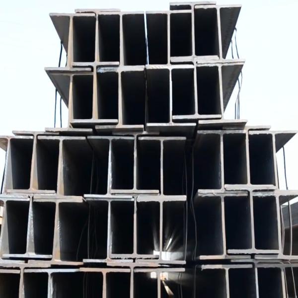 A36 Black Carbon Steel H Beam Channel , 100-1000mm I Shape Beam