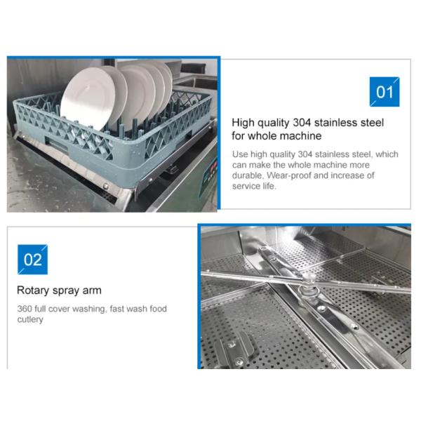 Multi Functional Industrial Commercial Dishwasher Machine 380v